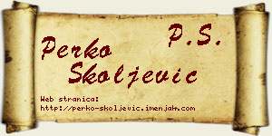 Perko Školjević vizit kartica